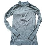 Lululemon  Rest Less Half Zip Light Blue Top 2 Photo 0