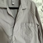SKIMS  night shirt button down cotton poplin gray Photo 1
