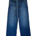 Sneak Peak JRS SZ 11/W30 Wide Leg Jeans Belted Frayed Hems Stretch Hi Photo 0