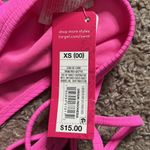 Xhilaration 2 Piece Ribbed Bikini Swim Top & Hipster Bottom XS Women’s Hot Pink Photo 8