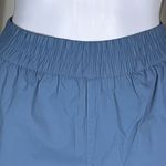 We Wore What  Windbreaker Biker Short in Dusty Blue Photo 2