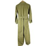 ALEX MILL Mel Cotton Linen Blend Twill Jumpsuit Size Small Army Green Photo 2