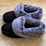 Charter Club Cozy Black Slippers with Faux Fur Lining Photo 2