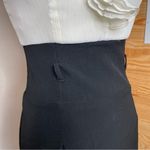 AQUA Black White Spaghetti Strap Ruffle Top Mini Dress Small NWT Photo 3