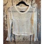 Billabong Women's Love for Life Open Knit Long Sleeve Sweater, size Small Photo 3