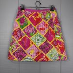 Lilly Pulitzer Lily Pulitzer Reversible Wrap Mini Skirt Giraffe Wildlife Animal Floral Print Photo 2