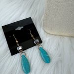 Women's Beaded Bib Chandelier Adjustable Necklace & Earrings Teal Blue Photo 9