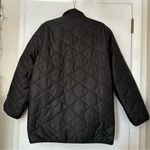 Quince  Featherless Quilted Long Puffer Jacket Womens XL Black Zip Front Photo 10