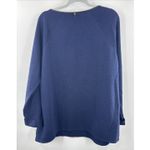 Soft Surroundings Warm Navy Quilted Pullover W/Kangaroo Pocket 1X Plus Oversized Photo 9