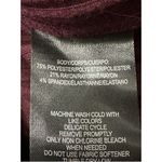 Andrew Marc Sport Turtle Neck Top Side Zipper Relaxed Fit Ribbed Burgundy L NWT Photo 10