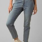 prAna New NWT Womens 14 Jeans Buxton Denim Blue Organic Performance 32 X 27 Boy Photo 0