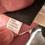 Who What Wear  linen blend‎ Striped Black and ivory blouson Top Medium coastal Photo 6