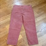 American Eagle  Mom Straight Corduroy Jeans Dusty Rose, Stretch, Size 16 Reg Photo 5