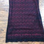 EXPRESS vintage • 90s  black lace mini dress red lining crochet spaghetti strap Photo 8