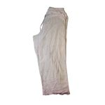 Delicates Womens Large Pajama Set Sleepwear Embroidered Roses Pink Cotton Photo 8