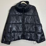 Old Navy Women's Black Puffer Full Zip Up Jacket, Sz XL Photo 0