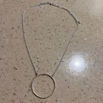 Lele Sadoughi Silver Circle Necklace Photo 5