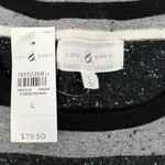 Lou & grey NWT - Black/Gray Speckled Striped Sweater Dress - Size L Photo 6