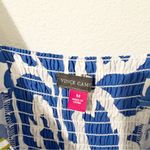 Vince Camuto Women's Blue White Square Neck Maxi Dress Resort Wear Medium M NWT Photo 7