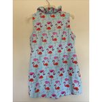 Mud Pie  Blue Ruffle Pink Flamingo Bird Sleeveless Tank Top Blouse‎ Shirt Medium Photo 4