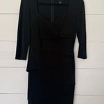 White House | Black Market  Women’s 8 Black 3/4 Sleeve Dress Office Core Career Photo 0