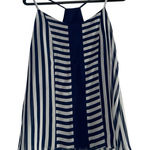 New York And Company  Navy and White Striped Tank Top Size S Photo 0