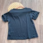 J.Crew J.‎ Crew 100% linen tee navy blue roll cuff sleeve Photo 7
