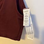 Marika Keyhole Cut Out Rose Sports Bra Removable Pads Maroon Red Womens S NWT Photo 5