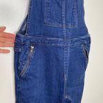 Free People Slim denim blue overalls Photo 2