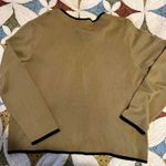 Unique vintage tan and black embroidered cottagecore grandma cardigan Size XL Photo 3