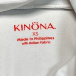 Kinona Sports White Hoodie Drawstring Pullover Athletic Italian Fabric XS Photo 8
