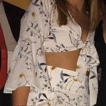 White Floral 2 Piece Set Multiple Photo 2