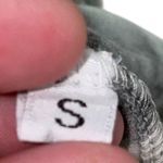 Knot Front Dress Abstract Print Casual Short Sleeve Dress Size S Gray Photo 4