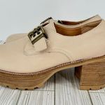 Oasis Society Sarah platform buckle block chunky heel shoes Maryjanes tan size 9 Photo 2