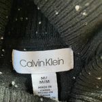 Calvin Klein  Black White Flecked Cowl Neck Tunic Sweater‎ size M Photo 5
