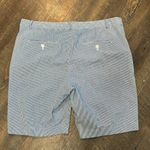Banana Republic Womens Shorts--blue/white striped seersucker Bermuda Size‎ 14 Photo 2