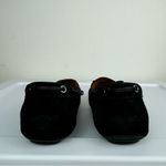 Vionic  Womens Virginia Moccasin Shoes Sz 8 Black Leather Nubuck Comfort Shoe Photo 6