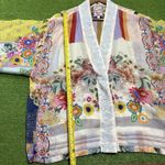 Johnny Was  Women SM Embroidered Kimono Duster Floral Open Front Pockets Cardigan Photo 10
