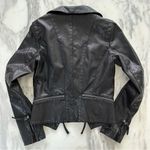 Lulus Up on a Tuesday Black Vegan Leather Jacket • Sz S • NWOT Photo 13