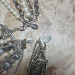 White House | Black Market Multi-Strand Pearl and Silver Necklace Set of 3 Photo 5