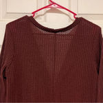 Unbranded Waffle Knit Tunic Size Medium Tie Knot Henley Tops Loose V Photo 5