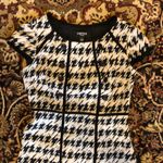Chetta B Black and dark cream Houndstooth Dress fitted 4 Photo 3