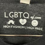 Canvas LGBTQ AF Large Let It Snow LeTITSnow Graphic Shirt Winter Snowflake Black Photo 4