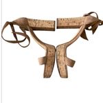 Alexandre Birman  Beige Cork Wedge Sandals Size 38 1/2 US 7.5/8 Photo 1