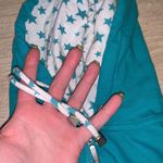 Denim & Co  Active blue 1/2 Zip Pullover Hoodie Star Detail Hood Photo 6