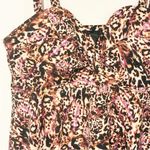 Torrid  Plus Size 1X DD/DDD Swim Dress Leopard Animal Print Bathing Suit Photo 2