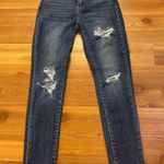 KanCan Women's High Rise Distressed Cuffed Ankle Skinny Jeans KC7299D Size 3/25 Blue Photo 0