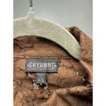 Shyanne  Button Up Lace Brown Fringe‎ Western Shirt Sz XS Photo 4