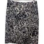 Talbots Petites Womens Gray Skirt Pencil Animal Print Career Work Outfit Size 6P Photo 0