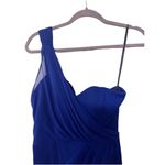 XScape  Blue One Shoulder Social Prom  Size 10 Dress Photo 6